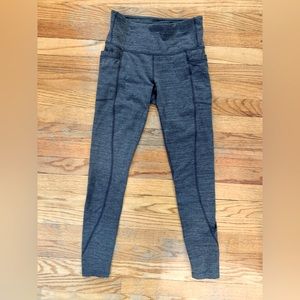 Athleta Heather Grey Workout Leggings w/ Pockets